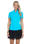 Ibkül - Short Sleeve Mock Neck - 87000 - LE CAPITAINE D'A BORD