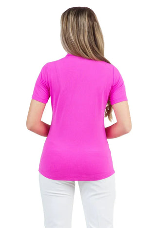 Ibkül - Short Sleeve Mock Neck - 87000 - LE CAPITAINE D'A BORD