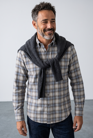 Paul & Shark - Cotton flannel plaid shirt
