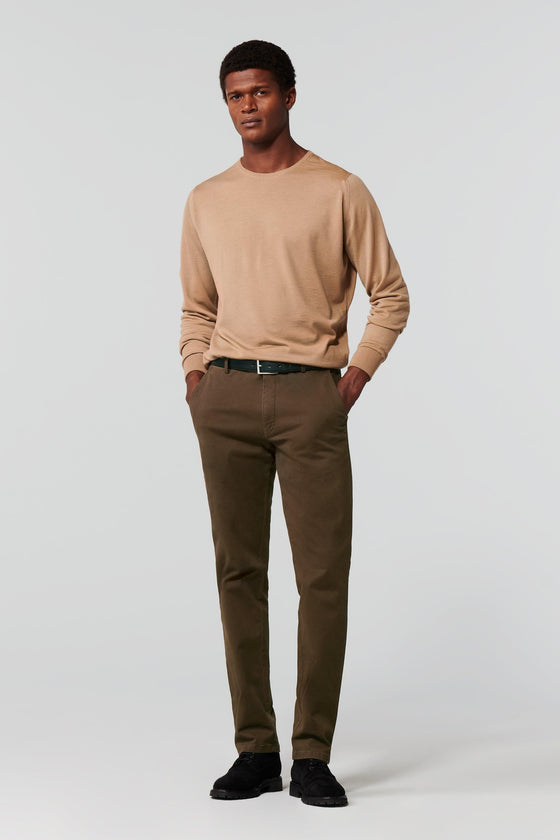 Meyer - Pantalon de coton hiver mini pied-de-poule Bonn 5603 - LE CAPITAINE D'A BORD