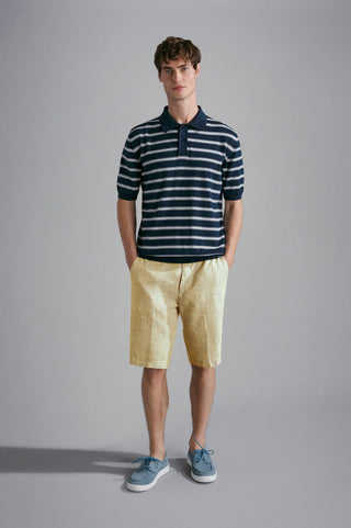 Paul & Shark - Bermudas 100% lin - LE CAPITAINE D'A BORD