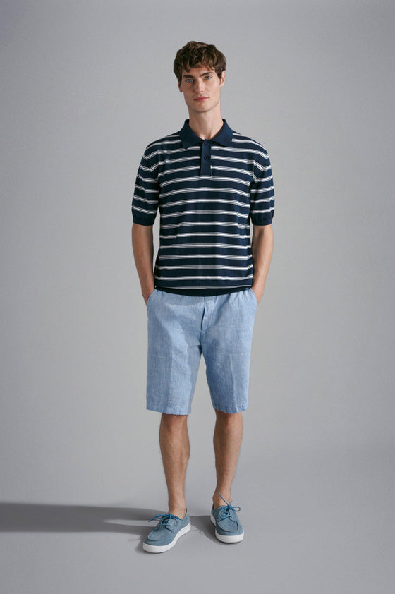 Paul & Shark - Bermudas 100% lin - LE CAPITAINE D'A BORD