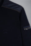 Paul & Shark - Cardigan zip de laine avec nylon aux épaules - LE CAPITAINE D'A BORD