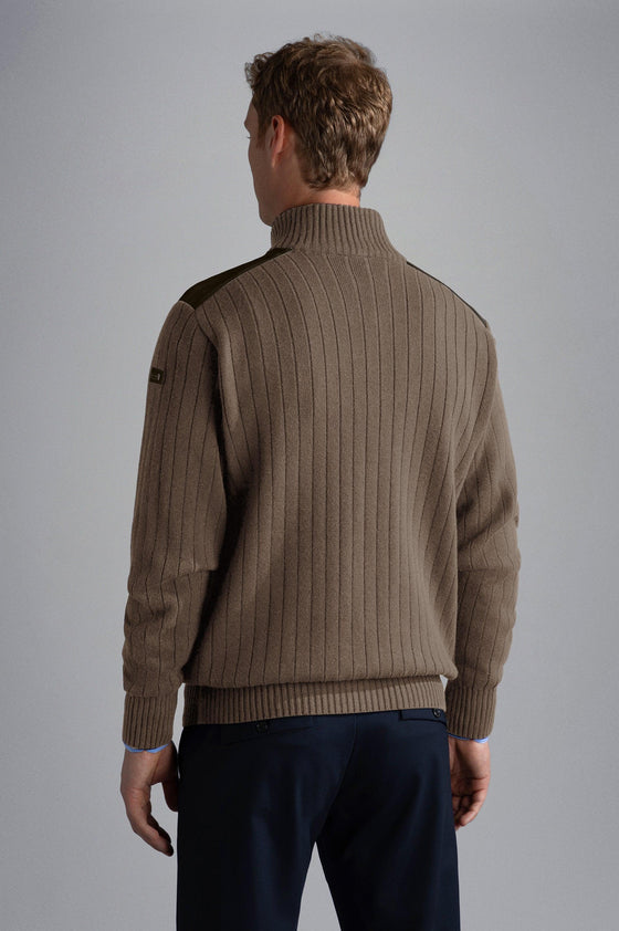 Paul & Shark - Cardigan zip de laine et cachemire - LE CAPITAINE D'A BORD