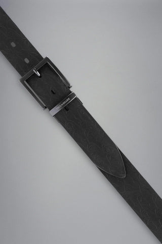 Paul & Shark - Ceinture de cuir uni reversible avec requins - LE CAPITAINE D'A BORD