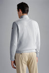 Paul & Shark - Chandail col zip de coton Fresco avec appliqués de lin - LE CAPITAINE D'A BORD