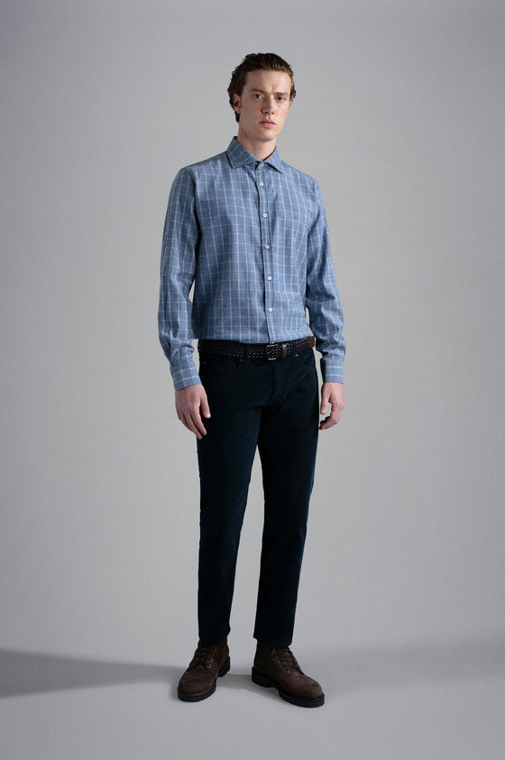 Paul & Shark - Chemise de flanelle carreaux - J Fit - LE CAPITAINE D'A BORD