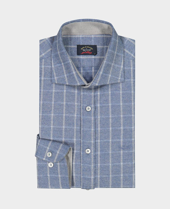 Paul & Shark - Chemise de flanelle carreaux - J Fit - LE CAPITAINE D'A BORD