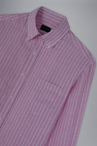 Paul & Shark - Chemise de lin manches longues à rayures - LE CAPITAINE D'A BORD
