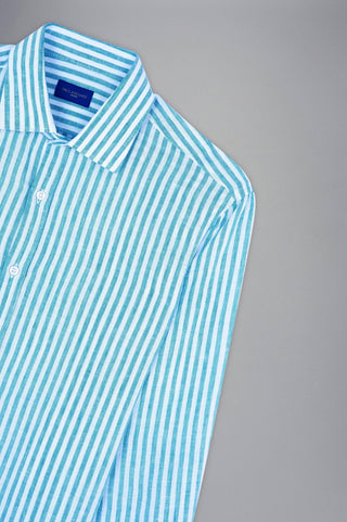 Paul & Shark - Chemise de lin manches longues à rayures - LE CAPITAINE D'A BORD