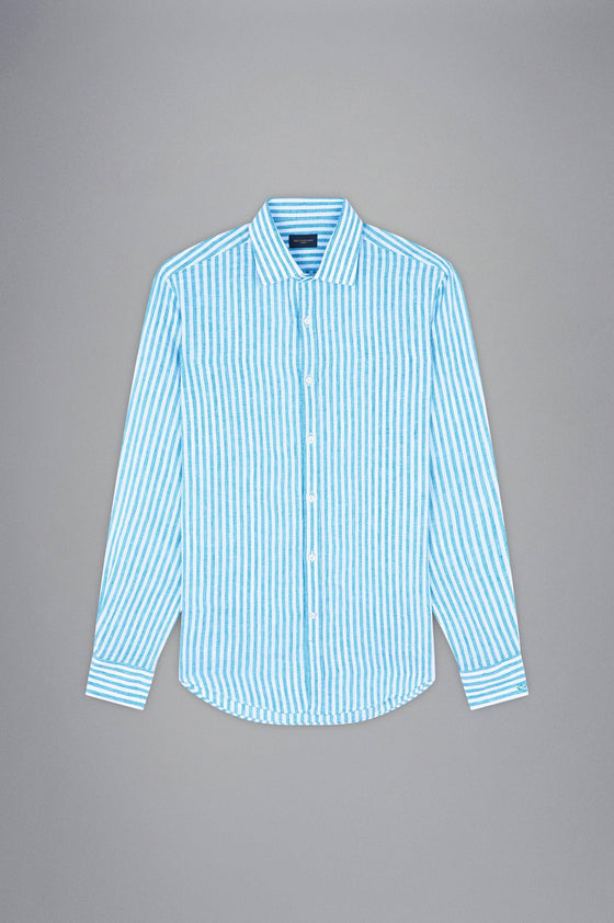 Paul & Shark - Chemise de lin manches longues à rayures - LE CAPITAINE D'A BORD