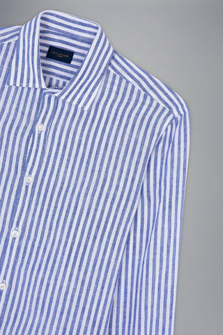Paul & Shark - Chemise de lin manches longues à rayures - LE CAPITAINE D'A BORD