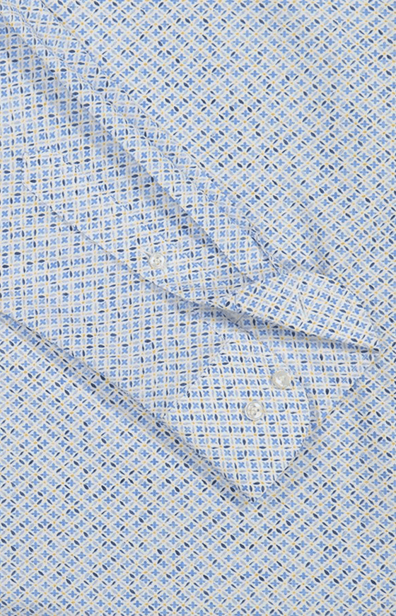 Paul & Shark - Chemise manches longues à motifs de coton - J Fit - LE CAPITAINE D'A BORD