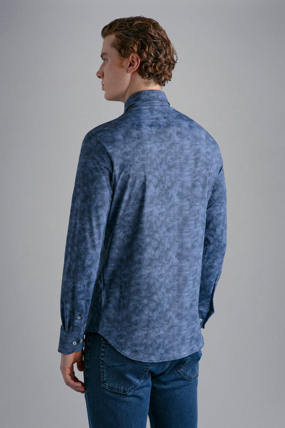 Paul & Shark - Chemise manches longues motif abstrait Performance - J Fit - LE CAPITAINE D'A BORD