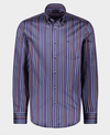 Paul & Shark - Chemise manches longues rayée de coton Silver Collection - LE CAPITAINE D'A BORD