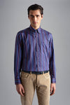 Paul & Shark - Chemise manches longues rayée de coton Silver Collection - LE CAPITAINE D'A BORD