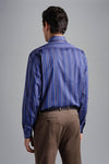Paul & Shark - Chemise manches longues rayée de coton Silver Collection - LE CAPITAINE D'A BORD