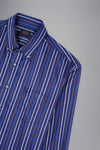 Paul & Shark - Chemise manches longues rayée de coton Silver Collection - LE CAPITAINE D'A BORD