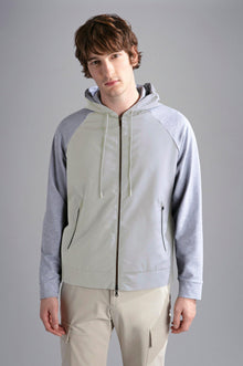  Paul & Shark - Hoody Loro Piana Green Storm System™ - LE CAPITAINE D'A BORD