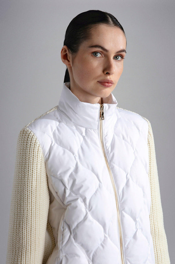 Paul & Shark Ladies - Blouson de duvet avec manches en laine pour femme - LE CAPITAINE D'A BORD