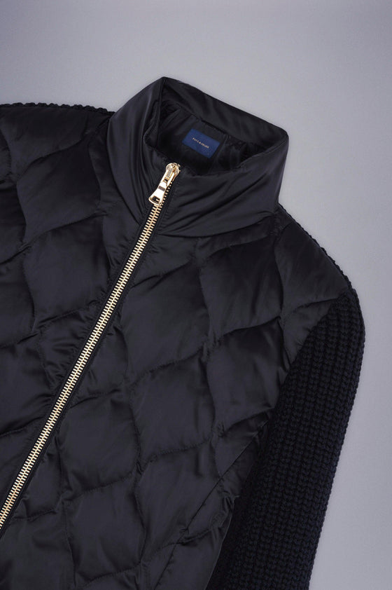Paul & Shark Ladies - Blouson de duvet avec manches en laine pour femme - LE CAPITAINE D'A BORD