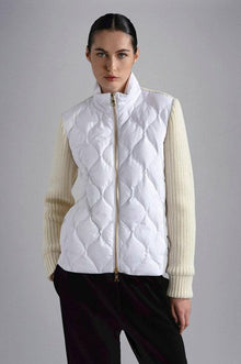  Paul & Shark Ladies - Blouson de duvet avec manches en laine pour femme - LE CAPITAINE D'A BORD