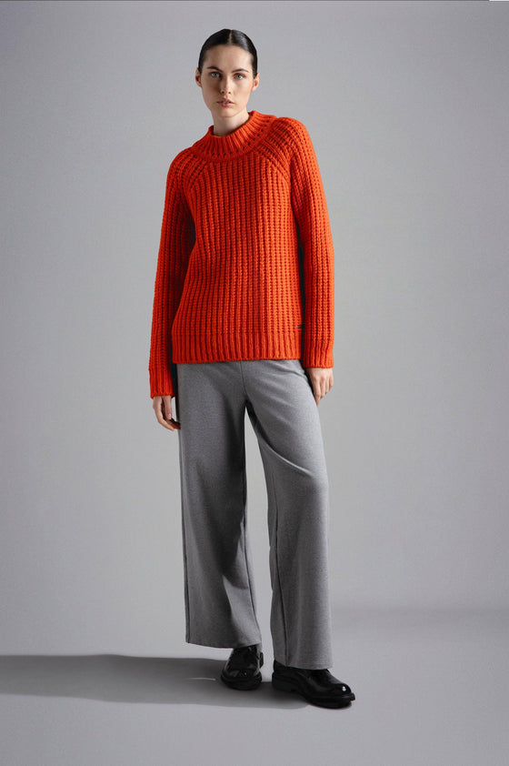 Paul & Shark Ladies - Chandail col rond d'alpaga et laine pour femme - LE CAPITAINE D'A BORD