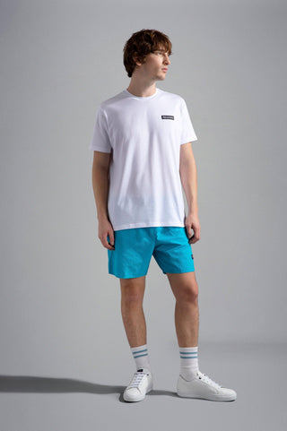 Paul & Shark - Maillot de bain seersucker avec badge - LE CAPITAINE D'A BORD