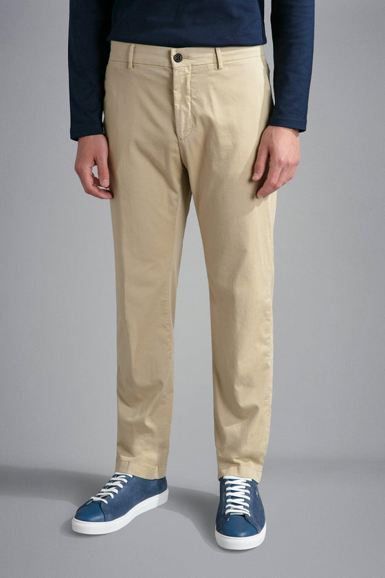 Paul & Shark - Pantalon chino de soie et coton - LE CAPITAINE D'A BORD