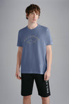 Paul & Shark - T-shirt manches courtes de coton logo doré - LE CAPITAINE D'A BORD