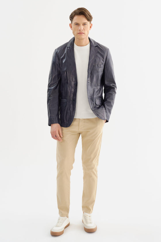 Regency - JOSHUA-N - Leather Blazer - LE CAPITAINE D'A BORD