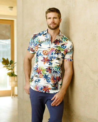 Robert Graham - Chemise manches courtes KENDARI - LE CAPITAINE D'A BORD