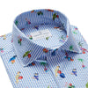 Emanuel Berg - Chemise manches longues coton seersucker imprimée