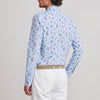 Emanuel Berg - Chemise manches longues coton seersucker imprimée