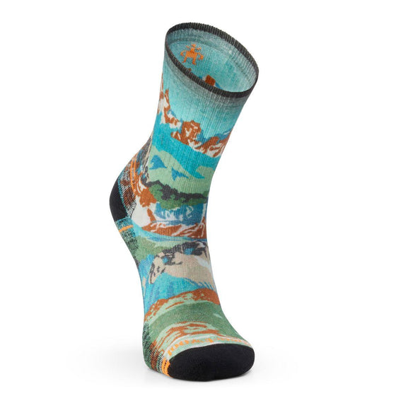 Smartwool - Hike Light Cushion Alpine Trail Print Crew Socks - LE CAPITAINE D'A BORD