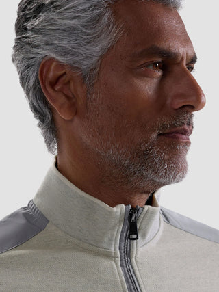 Bugatchi - Chandail col zip de coton et modal