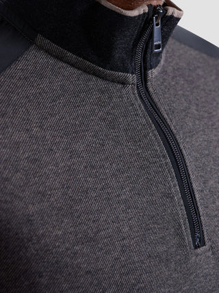 Bugatchi - Chandail col zip de coton et modal