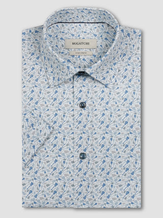 Bugatchi - Miles - Chemise motif guitars manches courtes OOOHCOTTON©