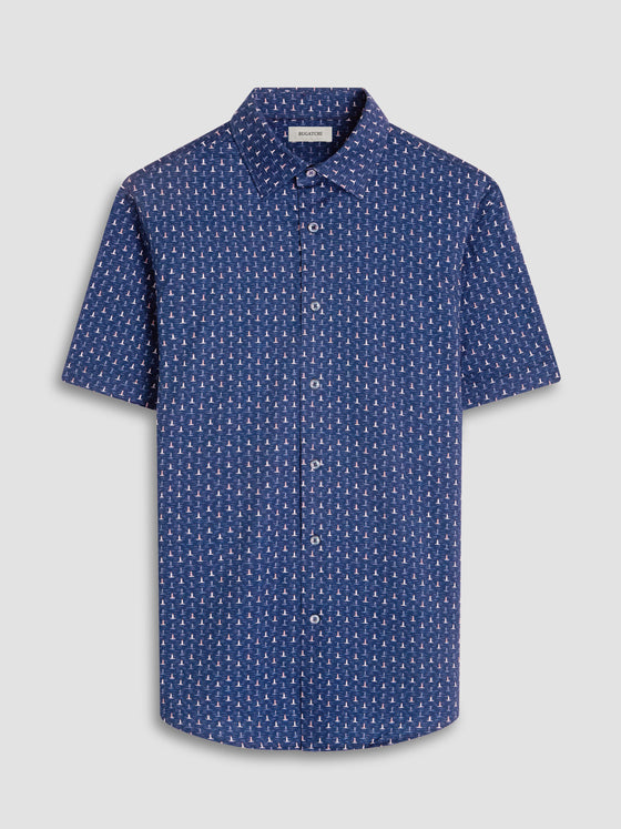 Bugatchi - Miles - Chemise motif phares manches courtes OOOHCOTTON©