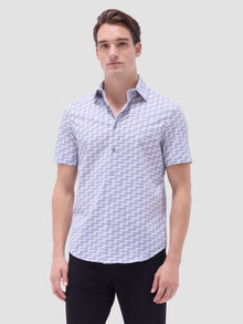  Bugatchi - Miles - Chemise motif pois manches courtes OOOHCOTTON©