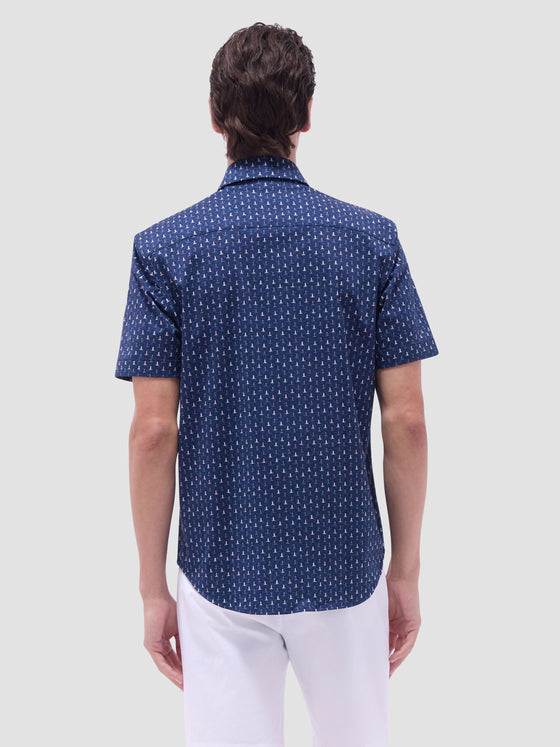 Bugatchi - Miles - Chemise motif phares manches courtes OOOHCOTTON©