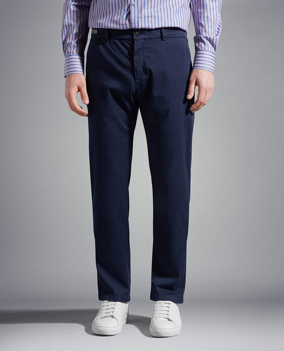 Paul & Shark - Pantalon chino de coton et soie extensible - LE CAPITAINE D'A BORD