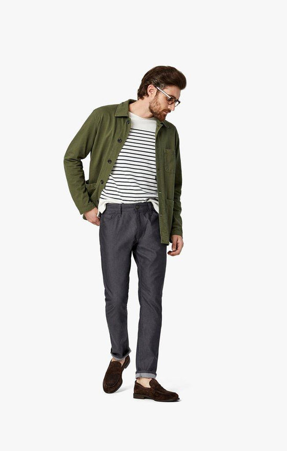 34 heritage - Cool Antracite Reversed Twill - LE CAPITAINE D'A BORD