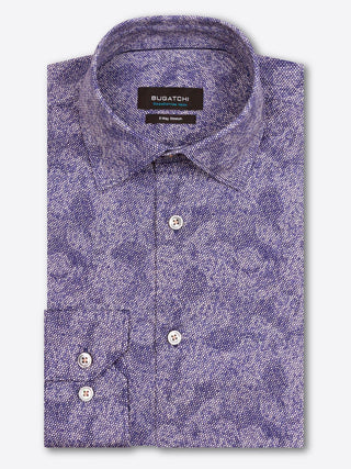 Bugatchi - Chemise manches longues à pois OoohCotton® - LE CAPITAINE D'A BORD