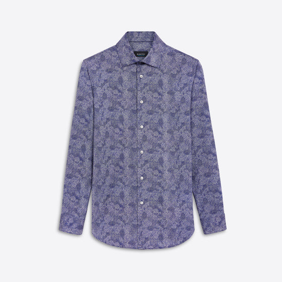 Bugatchi - Chemise manches longues à pois OoohCotton® - LE CAPITAINE D'A BORD