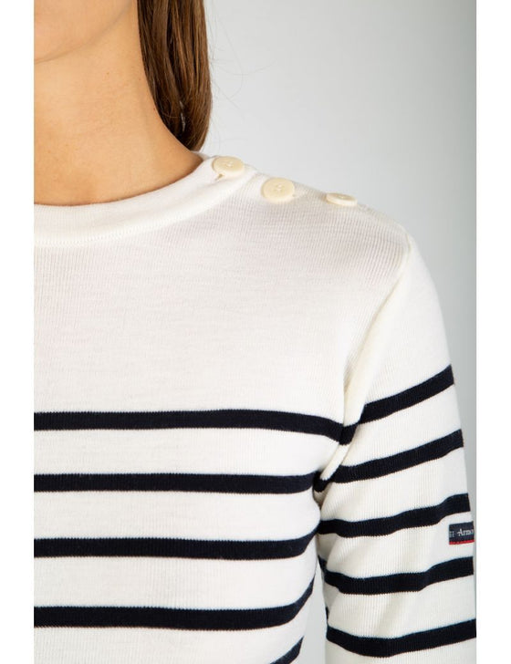 Armor-Lux - Briac - Pull breton de laine à rayures (disponible en plusieurs couleurs - LE CAPITAINE D'A BORD