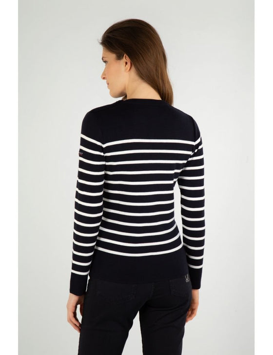 Armor-Lux - Briac - Pull breton de laine à rayures (disponible en plusieurs couleurs - LE CAPITAINE D'A BORD