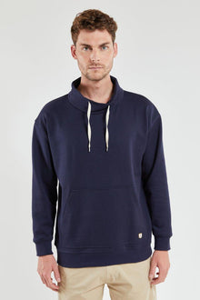  Armor-Lux - Chandail col montant uni pour homme - LE CAPITAINE D'A BORD