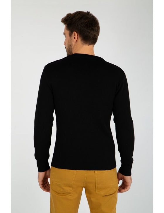 Armor-Lux - Fouesnant - Pull de laine marin uni (plusieurs couleurs disponibles) - LE CAPITAINE D'A BORD