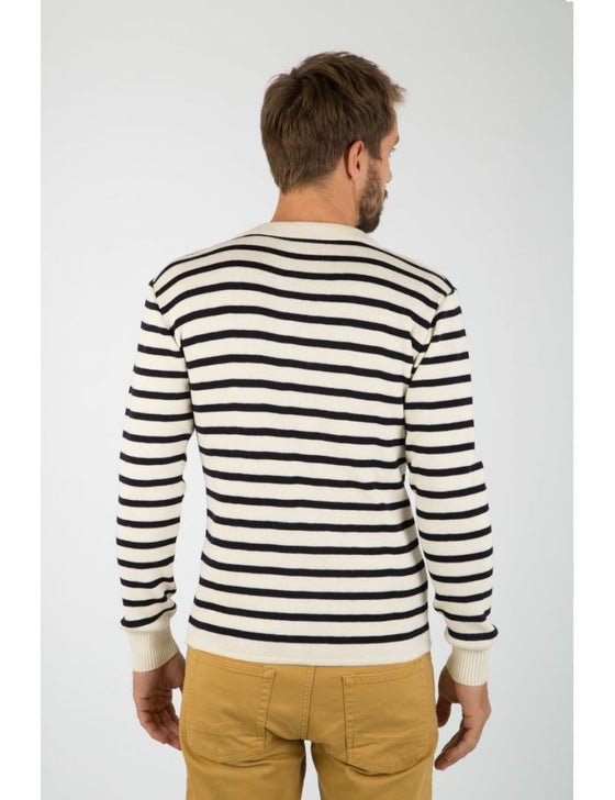 Armor-Lux - Fouesnant - Pull de laine à rayures (disponible en plusieurs couleurs) - LE CAPITAINE D'A BORD
